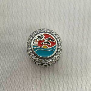 Pandora Bahamas Beach Charm Pendant, S925 Silver Jewelry